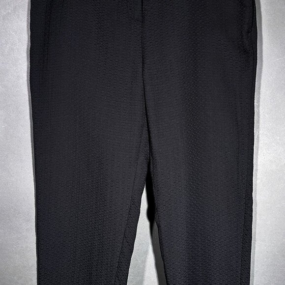 Liz Claiborne‎ Black Capris Pants Texture Size 14 - Picture 4 of 16